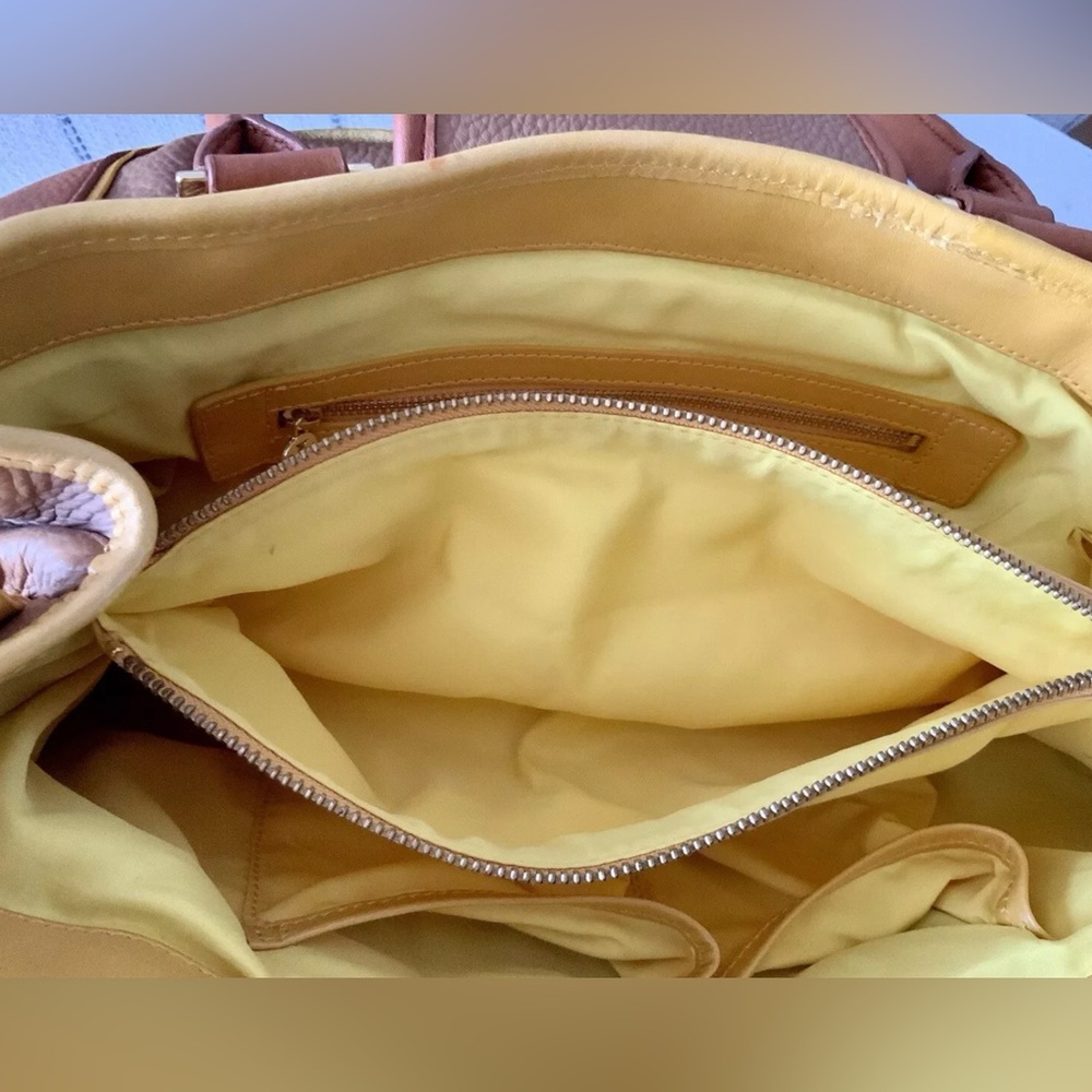 TORY BURCH LRG AMANDA TRI-COLOR TOTE SHOULDER BAG - Picture 16 of 16